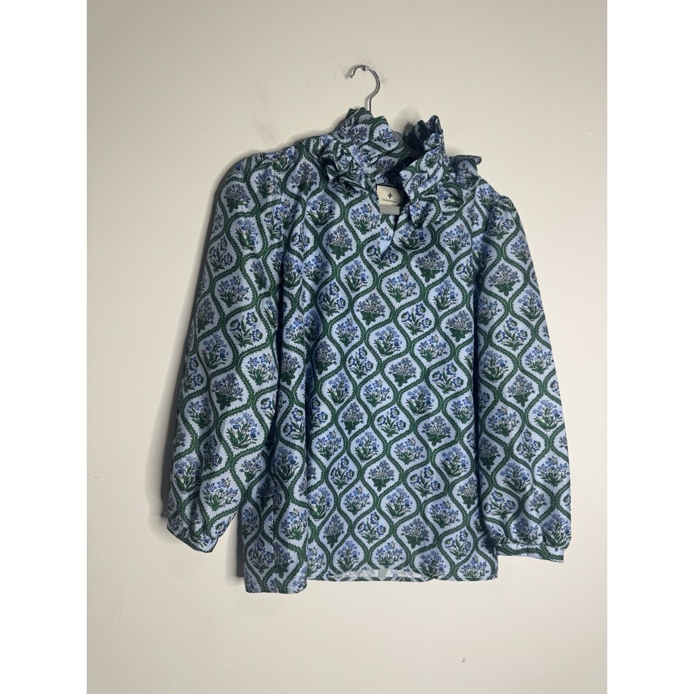 Tuckernuck Medallion Bouvier Blouse Top - Picture 2 of 9